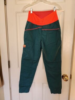 Ortovox Valbon Pant Size S pacific Green German Climbing Mountaineering Gorpcore